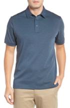 Men's John W. Nordstrom Regular Fit Pima Cotton Blend Polo - Blue
