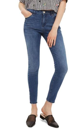 Women's Topshop Sidney Skinny Ankle Jeans X 30 - Blue