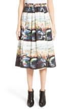Women's Burberry Kinsale Print A-line Skirt