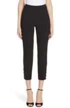 Women's Kate Spade New York Jewel Button Crop Pants - Black