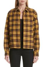 Women's Undercover Plaid Shirt Jacket - Yellow