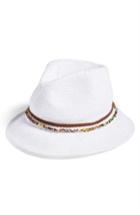 Women's Steve Madden Woven Panama Hat - White