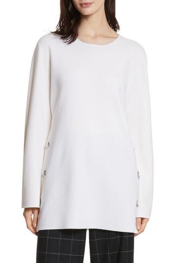 Women's Elizabeth And James Nola Grommet Tunic Sweater - Ivory