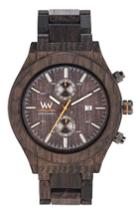 Men's Wewood Laguna Multifunctional Wood Bracelet Watch, 46.5mm