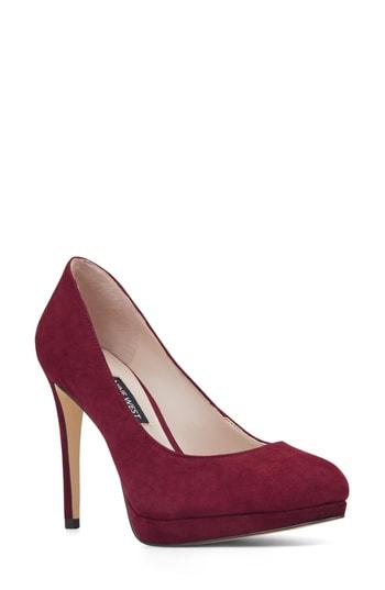 Women's Nine West Quabree Platform Pump M - Red