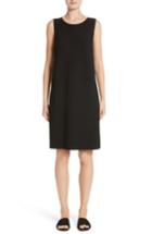 Women's Lafayette 148 New York Link Stitch Sweater Dress, Size - Black