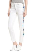 Women's Blanknyc Bond Embroidered Skinny Jeans - White