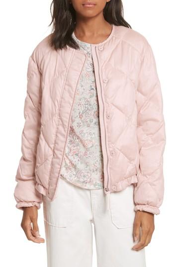 Women's La Vie Rebecca Taylor Quilted Washed Sateen Jacket