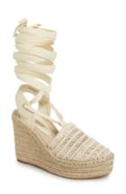 Women's Jeffrey Campbell 'libra' Espadrille Wedge Sandal .5 M - Brown