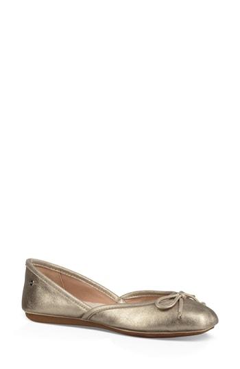 Women's Ugg Lena Flat M - Metallic