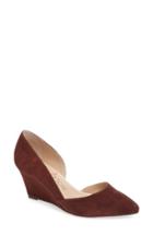 Women's Sole Society 'jillian' D'orsay Wedge M - Burgundy