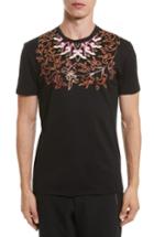 Men's Versace Collection Baroque Foil Print T-shirt, Size - Black
