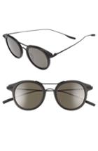 Men's Salt Taft 46mm Polarized Round Sunglasses - Matte Black/ Black Sand