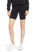 Women's Hue High Waist Cotton Blend Bike Shorts - Black