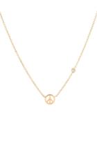Women's Syd By Sydney Evan Peace Sign Necklace