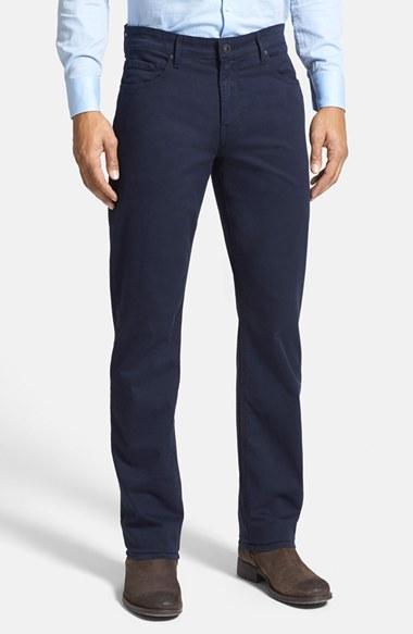 Men's Paige Normandie Slim Straight Leg Twill Pants - Blue