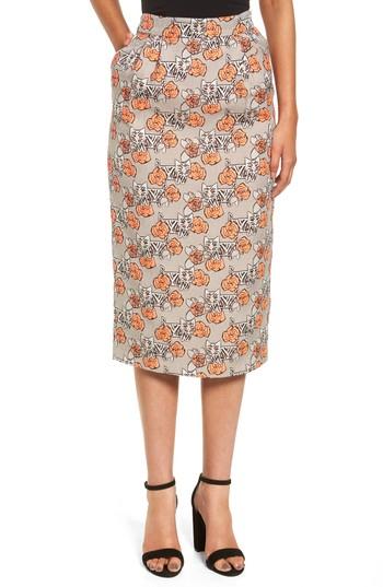 Women's Paul & Joe Sister Beauty Midi Skirt Us / 42 Fr - Grey