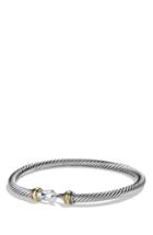 Women's David Yurman Cable Buckle Bracelet With Gold, 4mm