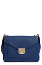 Longchamp Pliage Heritage Leather Shoulder Bag - Blue