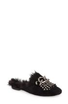 Women's Jeffrey Campbell Ravis Studded Faux Fur Loafer Mule