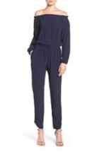 Women's Fraiche By J Off The Shoulder Jumpsuit - Blue