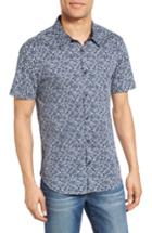 Men's John Varvatos Star Usa Cotton Sport Shirt, Size - Grey