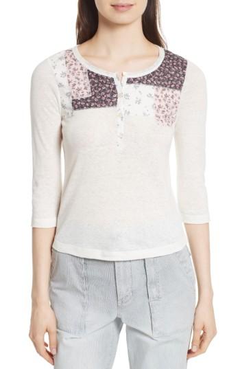 Women's La Vie Rebecca Taylor Patchwork Jersey Henley