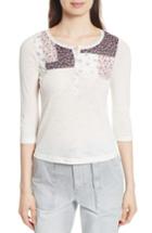 Women's La Vie Rebecca Taylor Patchwork Jersey Henley