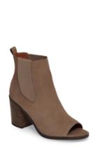 Women's Lucky Brand Kassidy Open Toe Chelsea Bootie .5 M - Grey