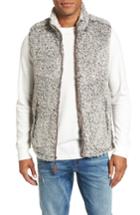 Men's True Grit Double Up Frosty Tipped Faux Fur Vest - Grey