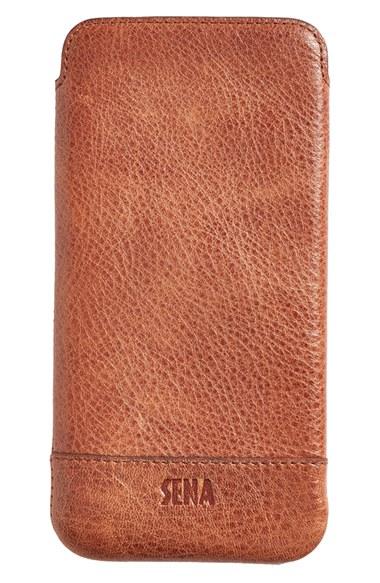 Sena Heritage - Ultra Slim Leather Iphone 6 /6s Plus Pouch - Brown