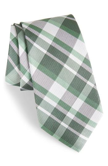 Men's Calibrate Modern Schoolboy Plaid Silk Tie