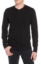 Men's Rag & Bone Classic Cotton Henley - Black