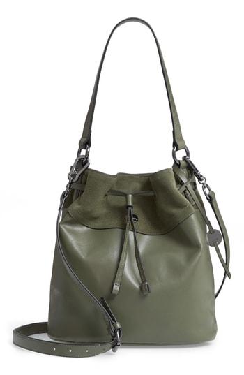 Lodis Los Angeles Jess Medium Drawstring Bucket Bag - Green
