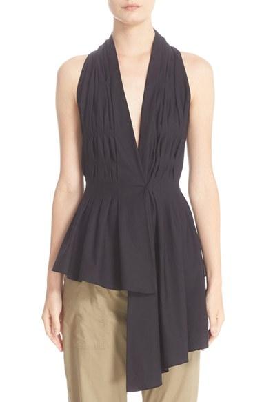 Women's Adam Lippes Asymmetrical Cotton Blouse