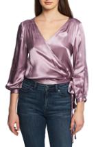 Women's 1.state Wrap Front Blouse, Size - Purple