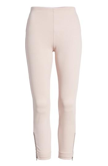 Women's Lysse Cuff Crop Denim Leggings - Pink