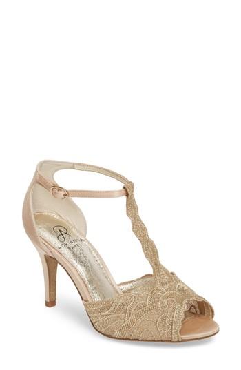Women's Adrianna Papell Firenze T-strap Pump .5 M - Metallic