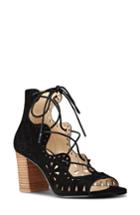 Women's Nine West Gweniah Ghillie Lace Gladiator Sandal M - Black