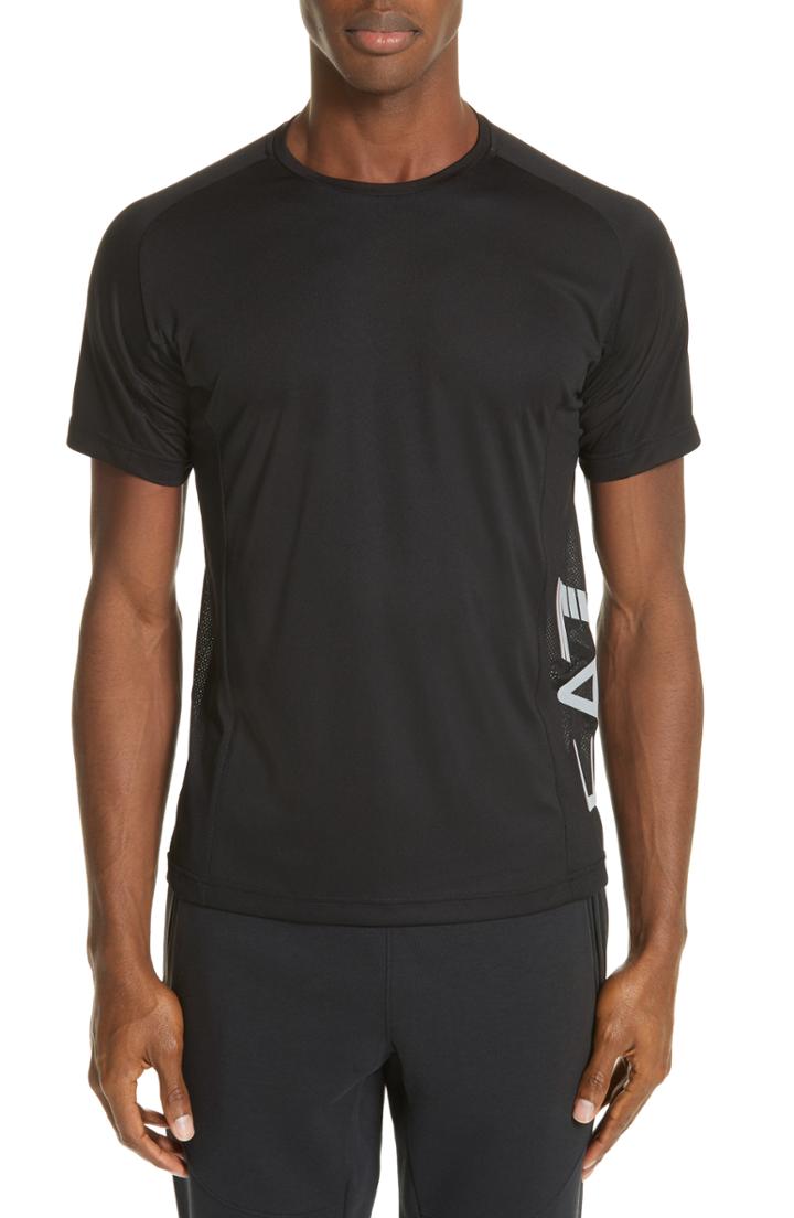 Men's Ea7 Ventus Crewneck T-shirt - Black
