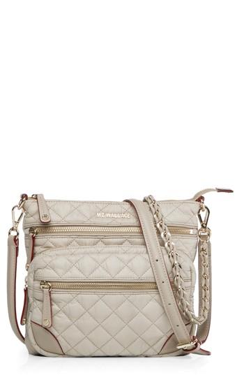 Mz Wallace Crosby North/south Quilted Nylon Crossbody -