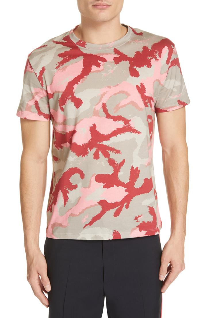 Men's Valentino Camo Art Tee - Pink