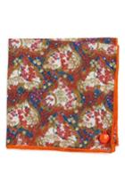 Men's Armstrong & Wilson Paisley Scott Cotton Pocket Square, Size - Blue