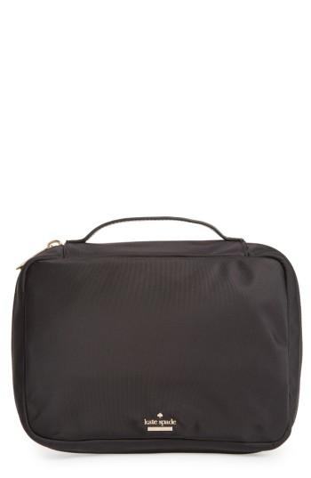 Kate Spade New York Classic Baylor Nylon Cosmetics Case, Size - Black