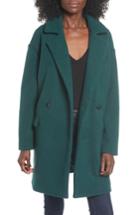 Women's Leith Oversize Double Breasted Coat, Size - Green