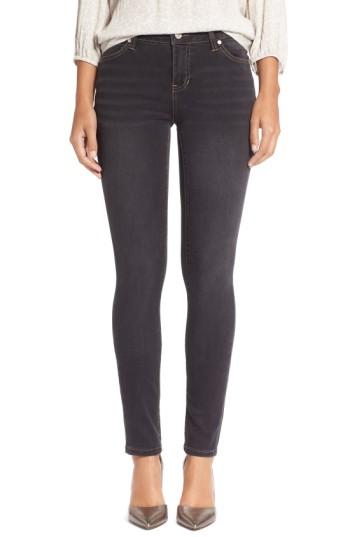 Petite Women's Liverpool Jeans Company 'abby' Stretch Skinny Jeans P - Grey