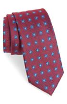 Men's Nordstrom Men's Shop Sandy Medallion Silk Tie, Size - Red