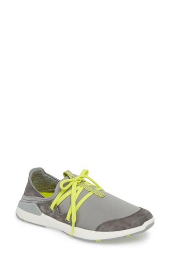 Women's Olukai Pehuea Pa'i Convertible Sneaker .5 M - Grey