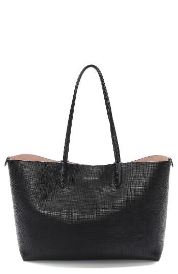Alexander Mcqueen Medium Calfksin Leather Shopper - Black