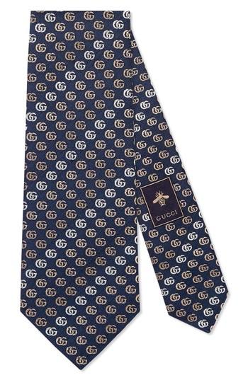Men's Gucci Soft Running Gg Silk Tie